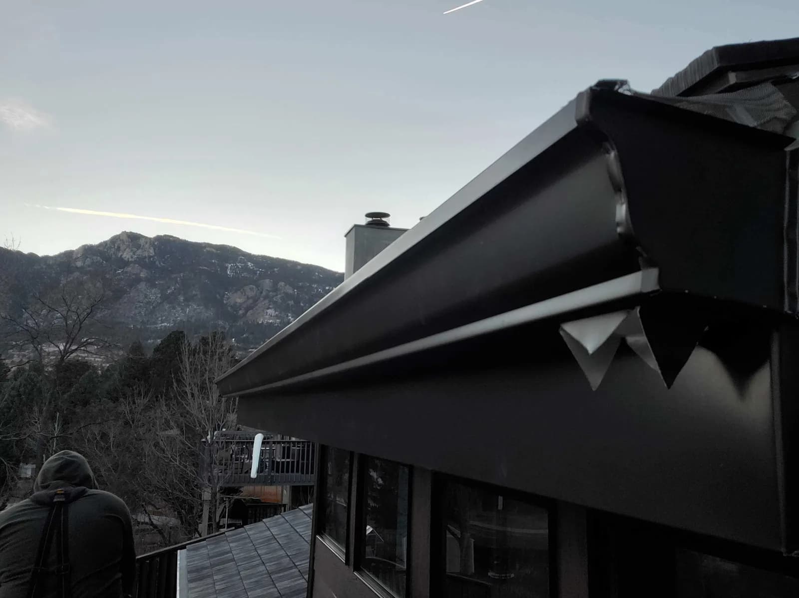 Peak Elevation seamless gutter project in Highlands Ranch, Colorado