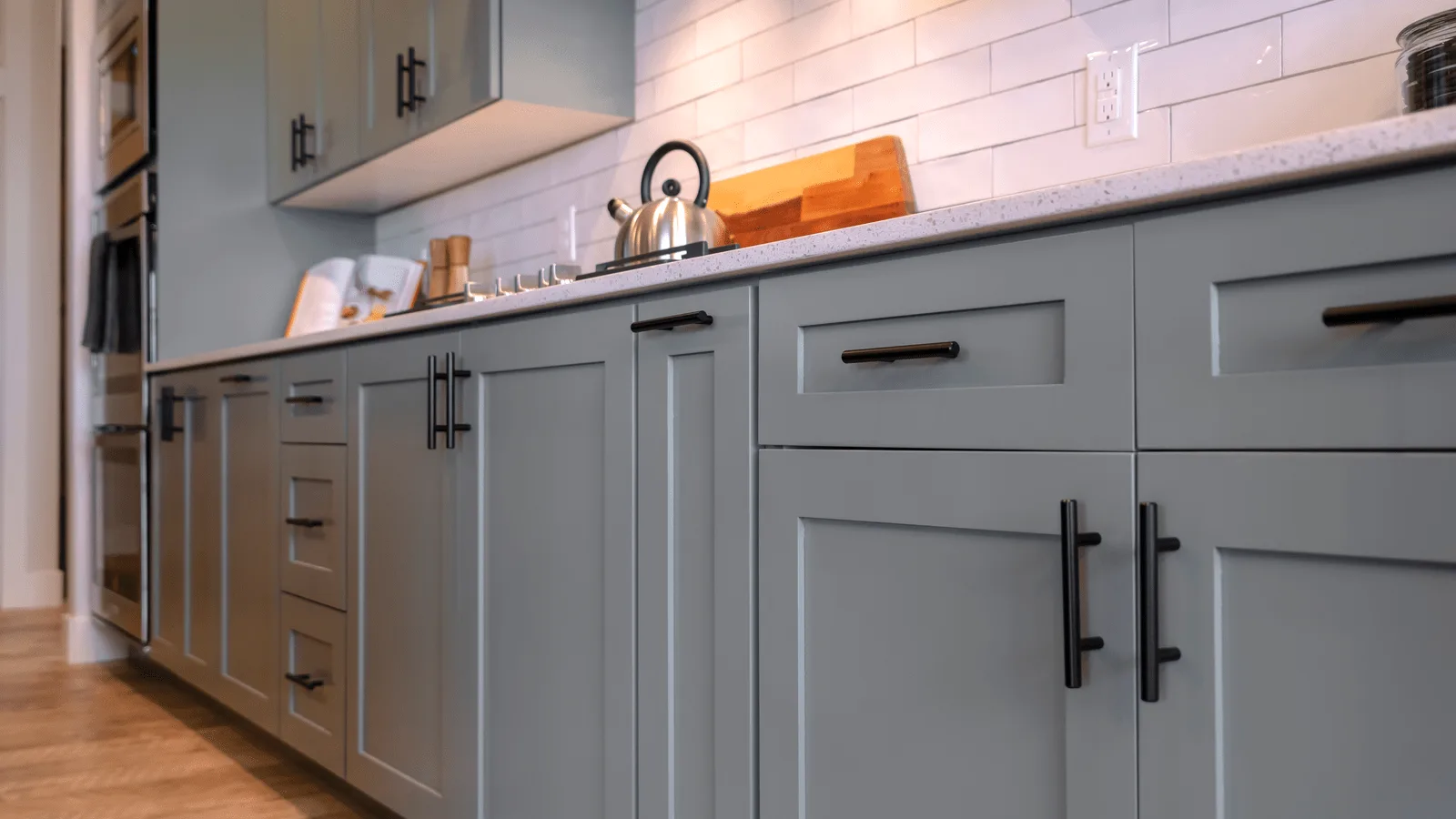 Painted kitchen cabinets — Cabinet refinishing that looks factory-new