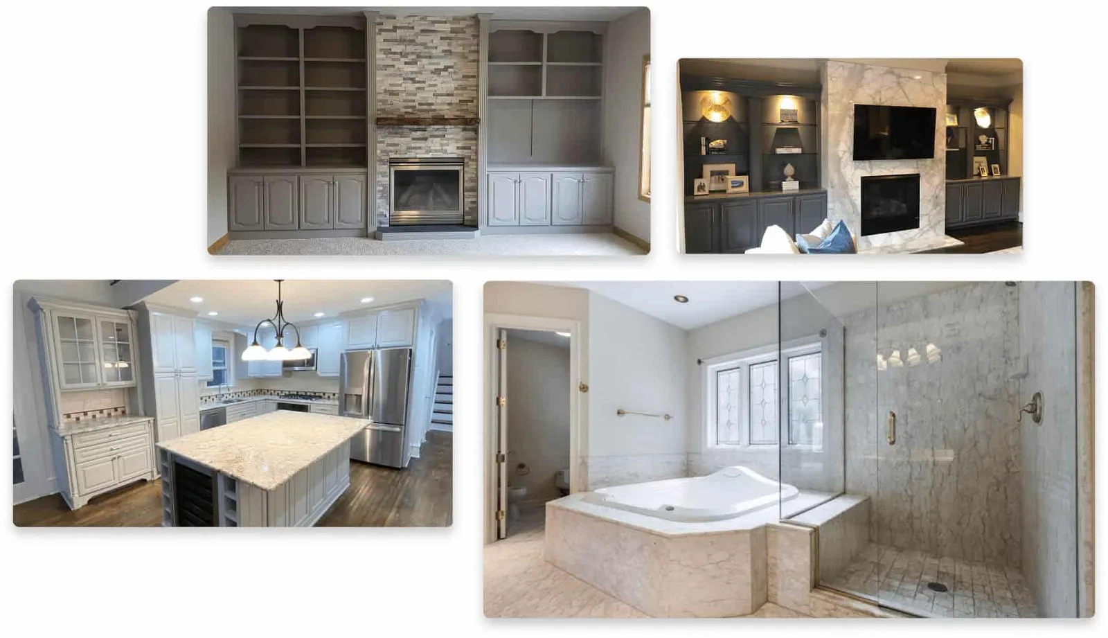 Painted kitchen cabinets — Cabinet refinishing that looks factory-new